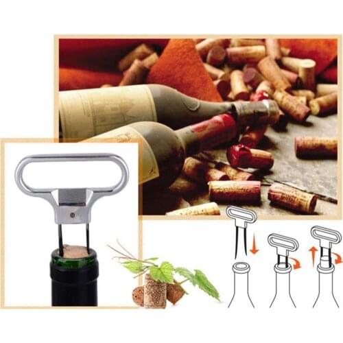 Portable Wine Bottle Opener Pumps Cork Corkscrew Out Tool Handheld Labor-saving Type Bottle Cork Pulle Fast Shipping
