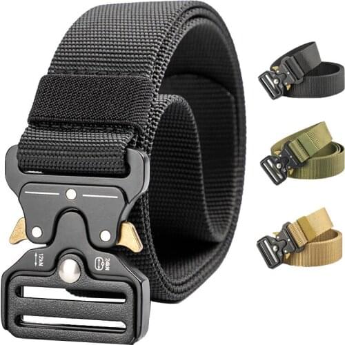 New Army Style Belts Quick Release Nylon Tactical Belt Fashion Men Waistband Military Outdoor Working Hunting Pants Waist Strap