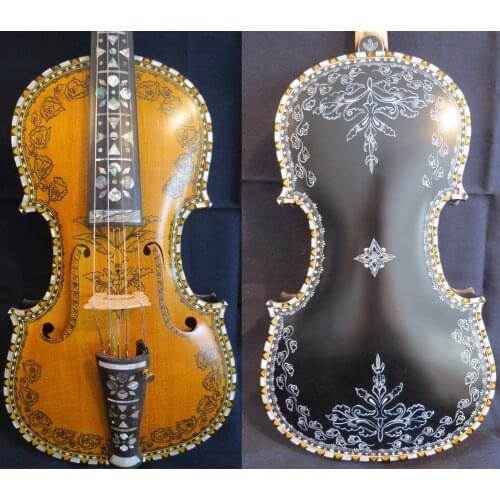Deluxe fancy Norwegian fiddle 4/4 violin (4*4)of profession concert #11740