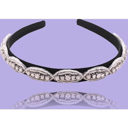 ZMS102-FG luxury clear Rhinestone Hair Accessories Bridal Tiara Headpieces Luxury Silver hair tiara Headbands for hair woman