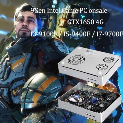 2021 9Gen MINI Gaming PC Intel Core 9850H/i7-9700F GTX 1650 4GB 2 * DDR4 Spiel Computer Desktop Windows 10 4K DVI HDMI DP