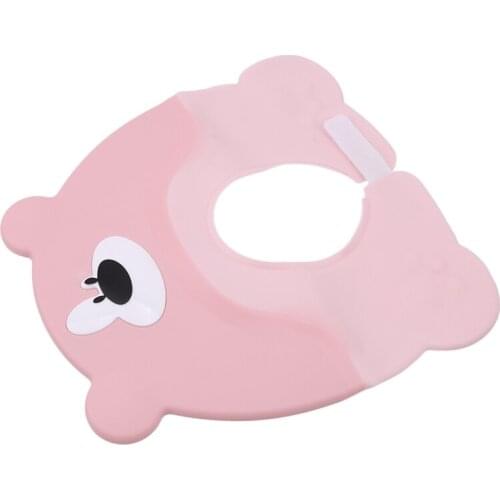 Bear Hair Wash Bath Hats Adjustable Waterproof Ear Protection Eye Shampoo Cap Newborn Soft Silicone Shower Cap Kids Child new