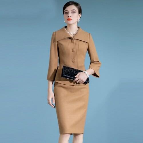 High End Woolen Small Fragrance Suit Skirt WomenS Autumn And Winter New Temperament Professional Fashion Celebrity Dress
