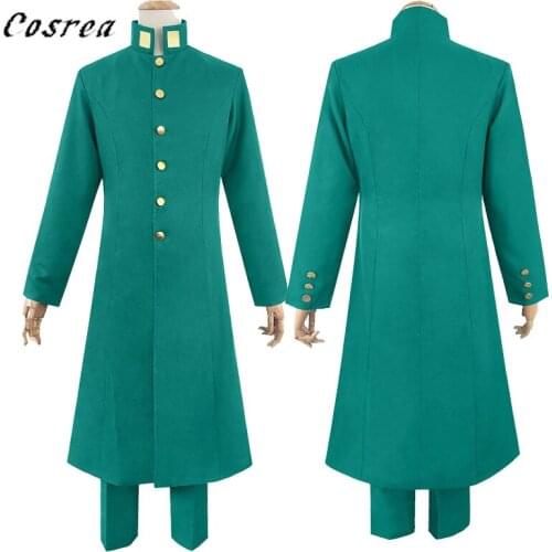 Japanese Anime Jojo Bizzare Adventure Costume Battle Suit Mens Kakyoin Noriaki Cosplay Jojo Battle Suit uniform Clothes Wigs