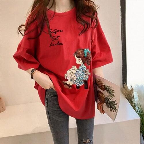 Plus Size Women Spring Summer T-shirts Tops and Tees for Women