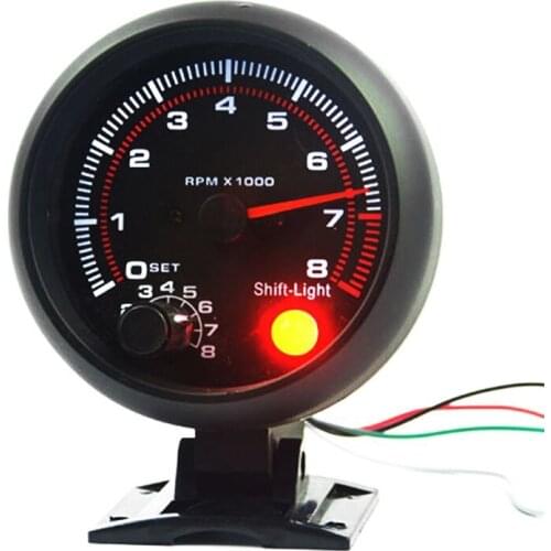 1pc Universal Car 95mm Speedometer Speedo For Car Truck Motor Auto With 8000RPM 3.75 Inch 12V 24V Car Styling Car Accessories