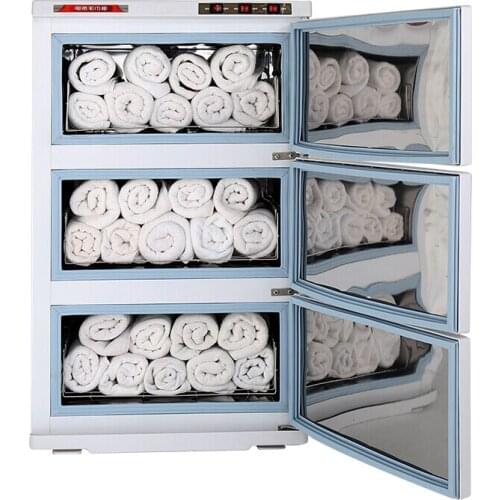 48L Wet Towel Heating Disinfection Cabinet Wet Towel Warmer Hotel Hair Salon Beauty Salon Wet Towel Warm 65 Degrees 220V