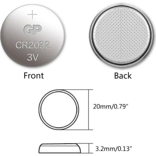 B2RC CR2032 Button Cell Battery 3V Lithium Batteries CR 2032 for Watch Toys Computer Calculator Control
