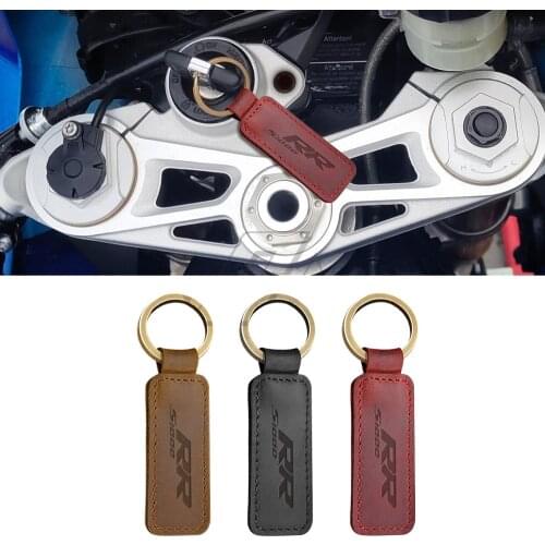Motorcycle Keychain Cowhide Key Ring Case for BMW Motorrad S1000RR S1000 RR