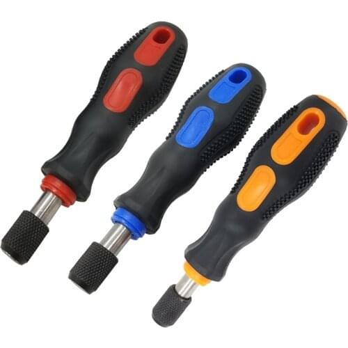 1/4" (6.35mm) Screwdriver Bit Holder Self Screwdriver Holder with PP+TPR Handle