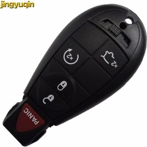 Jingyuqin 5 Buttons New Remote Key Shell For Commander Grand Cherokee Key Shell Fob Keyless For JEEP For CHRYSLER For DODGE