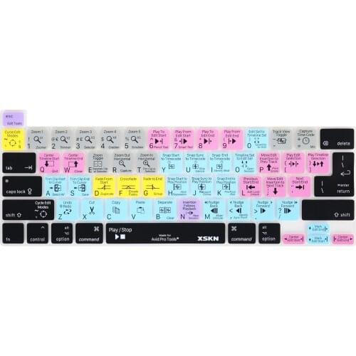 XSKN Avid Pro Tools Shortcuts Keyboard Cover Skin for New MacBook Pro 16/13.3 Inch Touch Bar A2141 A2338 M1 A2251 A2289