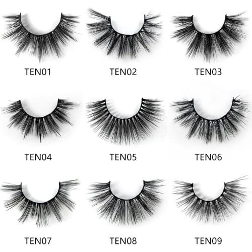 LTWEGO 30 pairs mink eyelashes in bulk natural long false lashes fluffy wispy lash extension makeup handmade wholesale faux cils