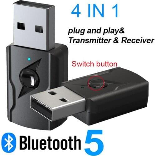 M135 Bluetooth 5.0 Transmitter Receiver USB Wireless Bluetooth Mini Stereo Adapter 3.5mm Jack For For PC Tablet Windows 10/8/7