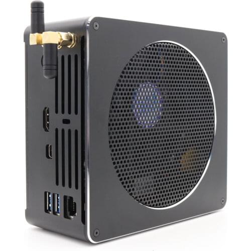 Small Fan Computer Intel Core i5 9300H 8300H i7 8750H i9 8850H Xeon1505MV5 Windows10 Pro Linux Mini Pc DP HD1.4 4K HD Player