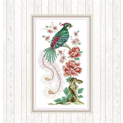 Flowers In Full Bloom 14ct 11ct Count DIY Handmade DMC Cotton Thread Printed Canvas Needlework Embroidery Cross Stitch Sets