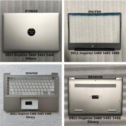 New For DELL 14 Inspiron 5480 5485 5488 LCD Back Cover LCD Bezel Cover Upper Top Case Bottom Shell Silver A B C D Laptop Shell