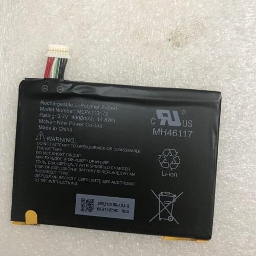 NEW 4000mAh/14.8Wh 3.7V MLP4110172 Replacement Battery For The Rand McNally OverDryve 7 in. Connected Car GPS Tablet Batterie