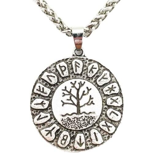 Yggdrasil World Tree Of Life Wicca Pendant Viking Runes Jewelry Dragon Soul Amulet And Talisman Pendants Necklaces Dropship 2019