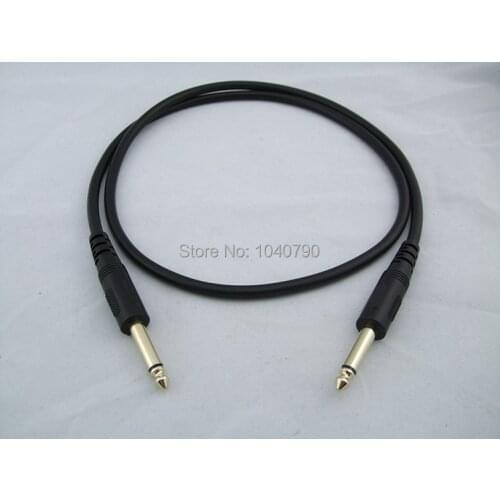 Gold plated 6.3/6.35/6.5 Toward the male mono audio line Cable line Audio and video signal lines 5M 16ft