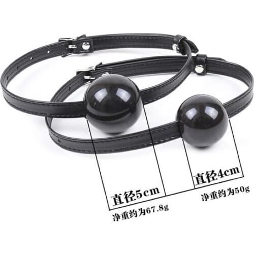 Sex Toys Mouthball gag Black Large Mouth Stopper Real Mood Toys Female Bondage Toys