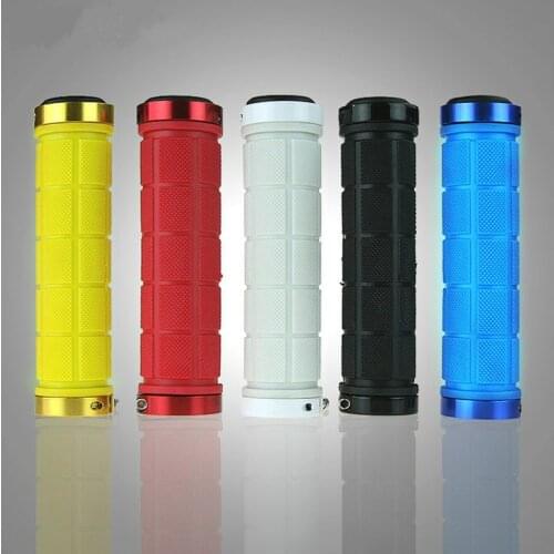 Bicycle Handlebar Road MTB Bike Double Locker Set Have Five Color Yellow Red White Black Blue Bicycle Accessories 13.3 X 2.2cm
