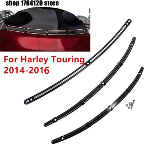 Batwing Fair Windshield Windscreen Trim For Harley Touring Electra Glide Street Glide FLHTCU FLHX 2014-2016