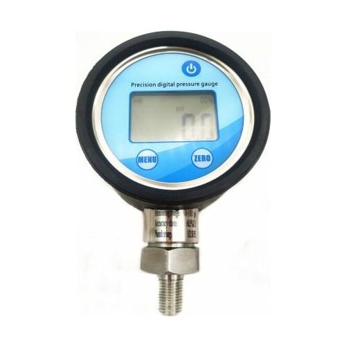 UIY9 Rubber Sleeve Water Gas Stainless Steel Battery High Precision Digital Oil Pressure Gauge