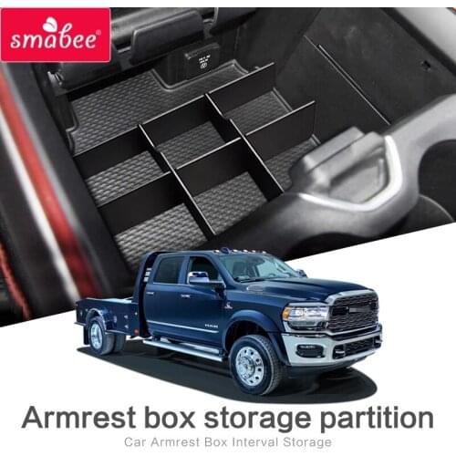 Car armrest Box Storage partition for Dodge RAM 1500 2500 3500 2019-2020 Auto central armrest layered manager Accessories