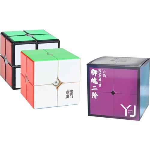 Yongjun YJ 2x2 cube Professional speed magnetic magic cube puzzle magic cube 48 magnet educational toys for children toys boys