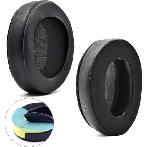 1 Pair Headphone Cushions Replaceable Noise-insulation Cool Waterproof Headphone Sleeves for Brainwavz HM5