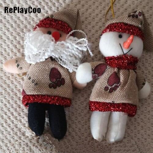 10PCS / LOT Kawaii Teddy Bear Couple Plush Toys Filled Animals Soft Christmas Decoration Filled Plush Pendant Wedding Gift DSD05