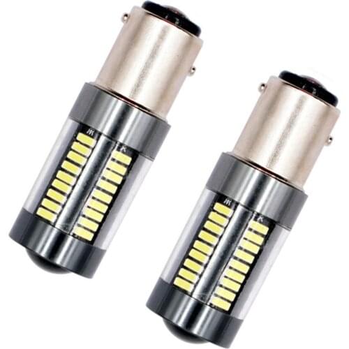 1157 BAY15D P21/5W White Red 5 4014 LED Tail Brake Light Stop bulb Turn Signal Lamp 7528 2057