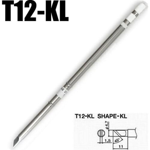 2pcs T12-KL Solder Iron Tips High Quality Lead-Free Soldering Iron Tip For HAKKO Soldering Rework Station FX-951/FX-952