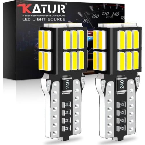 2Pcs T10 W5W LED Canbus New Super Bright Car Parking Lights 168 WY5W 501 2825 Wedge Turn Side Bulbs Interior Reading Dome Lamp