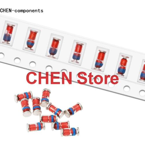 50PCS 1W LL41 SMD Zener Diode 10V 12V 15V 16V 18V 20V 22V 24V 27V 33V 36V ZM4740/42/44/45/46/47/48 ZM4749 ZM4750 ZM4752 ZM4753