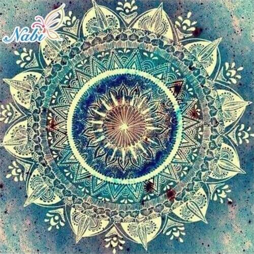 5D Diy Diamond Painting Cross Stitch Mandala Home Decor Full Rhinestones Mosaic Inlay Diamond Embroidery ZB419