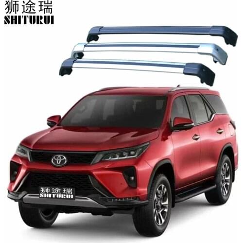 Roof Rack/roof Bar Rail for new fortuner 2021 body kit,head lamp,ready stock Thicken Aluminum Thicken, Car Roof Bike Frame