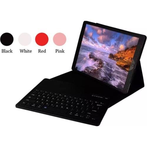 Free DHL 10pcs/lot Folio 2 in 1 Ultra-thin ABS Wireless Bluetooth Keyboard Leather Smart Cases Cover For iPad pro