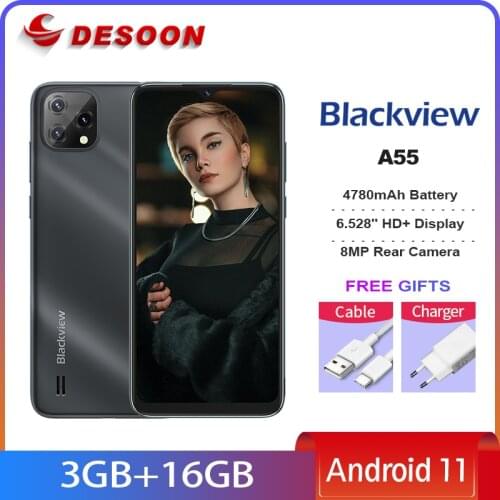 Blackview A80 4G LTE 13MP Quad Rear Camera Mobile Phone 6.2'' IPS 4200MAh 2GB+16GB Smart Phone Quad Core Android 10.0 cellphones