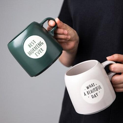 European style large mug home creative pot belly cup breakfast oatmeal cup large capacity ceramic cup coffee cup