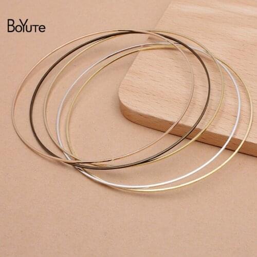 BoYuTe (30 Pieces/Lot) 80MM Big Brass No Gap Ring Loops DIY Jewelry Beaded Handmade Accessories Wholesale