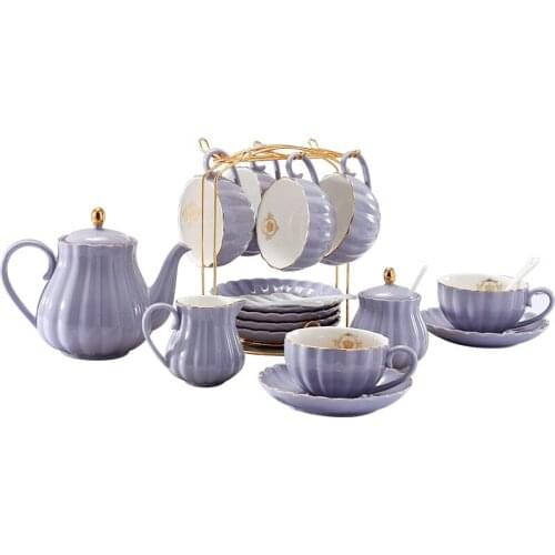 British coffee cup and saucer set European ceramic simple afternoon tea set creative American