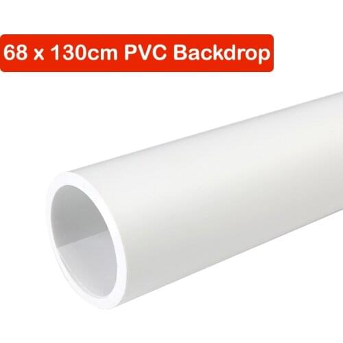 68 x 130cm White PVC Material Anti-wrinkle Backgrounds Backdrop for Photo Studio Photography Background Equipment