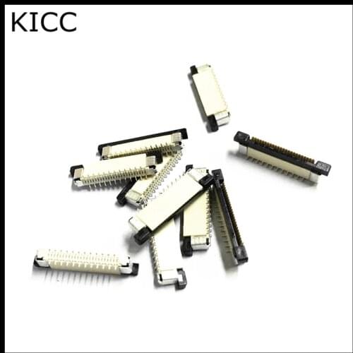 10Pcs FPC FFC Connector cable socket 0.5mm 10Pin Vertical patch type sop10