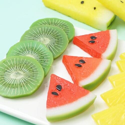 Simulation Fruit Block Plastic Artificial Fruit Models Lifelike Decorative Fake Fruit Decoration Photo Props Party Decoration