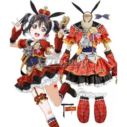 Love Live! Lovelive! Transformed Idol Nico Yazawa Dress Girls Party Halloween Adult Dress Festival Set Cosplay Costume E001