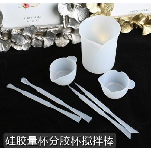 Reusable Points Cup Cup Stir Bar Glue Glass Crystal Drops of Glue Manually DIY Jewelry Tools Silicone Baking Mold