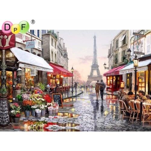 Scenic Diamond embroidery kits diy 5d diamond painting cross stitch mosaic pattern picture of rhinestones crystals Eiffel Tower