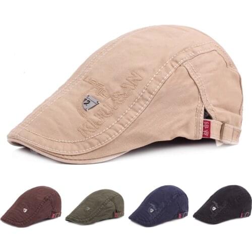 Solid Peaky Blinders Flat Caps for Men Blank Vintage Newsboy Style Casual Beret Ivy Cabbie Gatsby Peaked Hat Summer Visor 2021